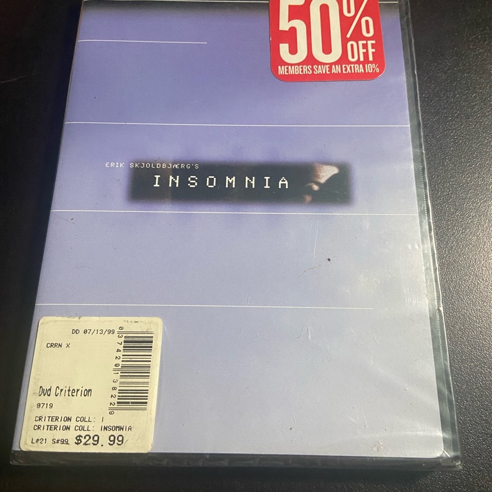 The criterion collection Insomnia dvd a Erik Skjoldbjaerg film new (B1)
